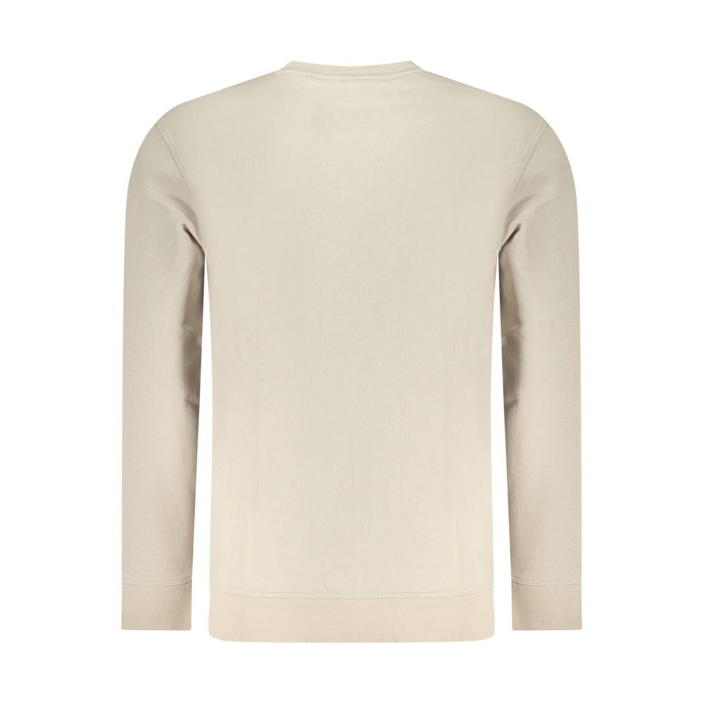 Hugo Boss Beige Cotton Men Sweatshirt