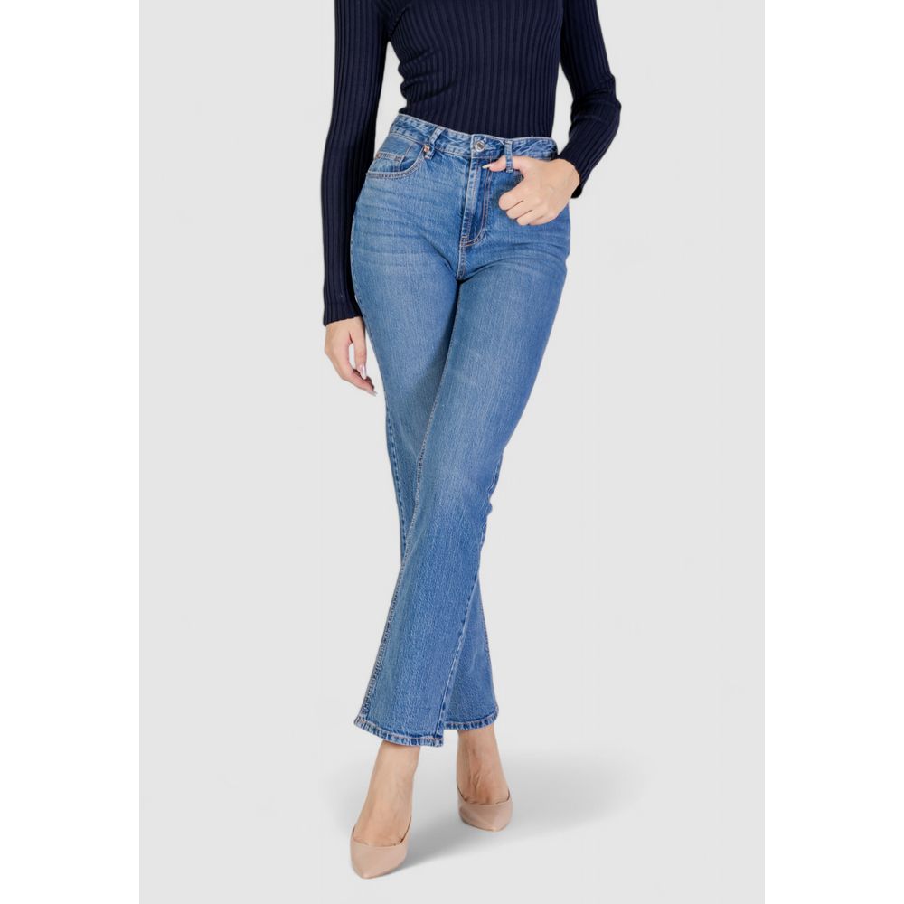 Vero Moda Light Blue Cotton Mom Jeans