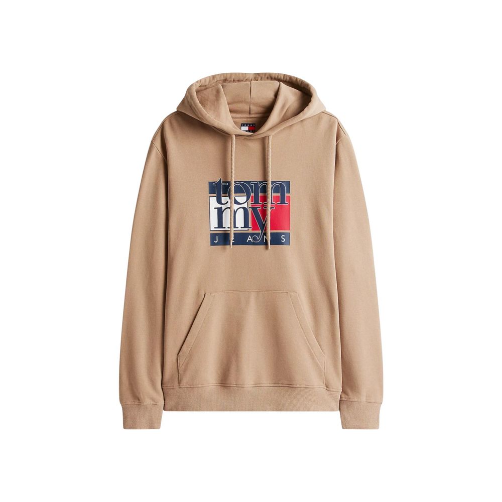 Tommy Hilfiger Jeans Beige Recycled Cotton Hoodie