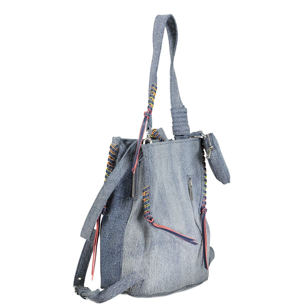 Desigual Azzurro Cotton Women Backpack