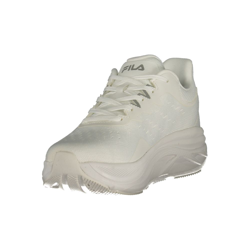 Fila White Polyester Athletic Sneakers