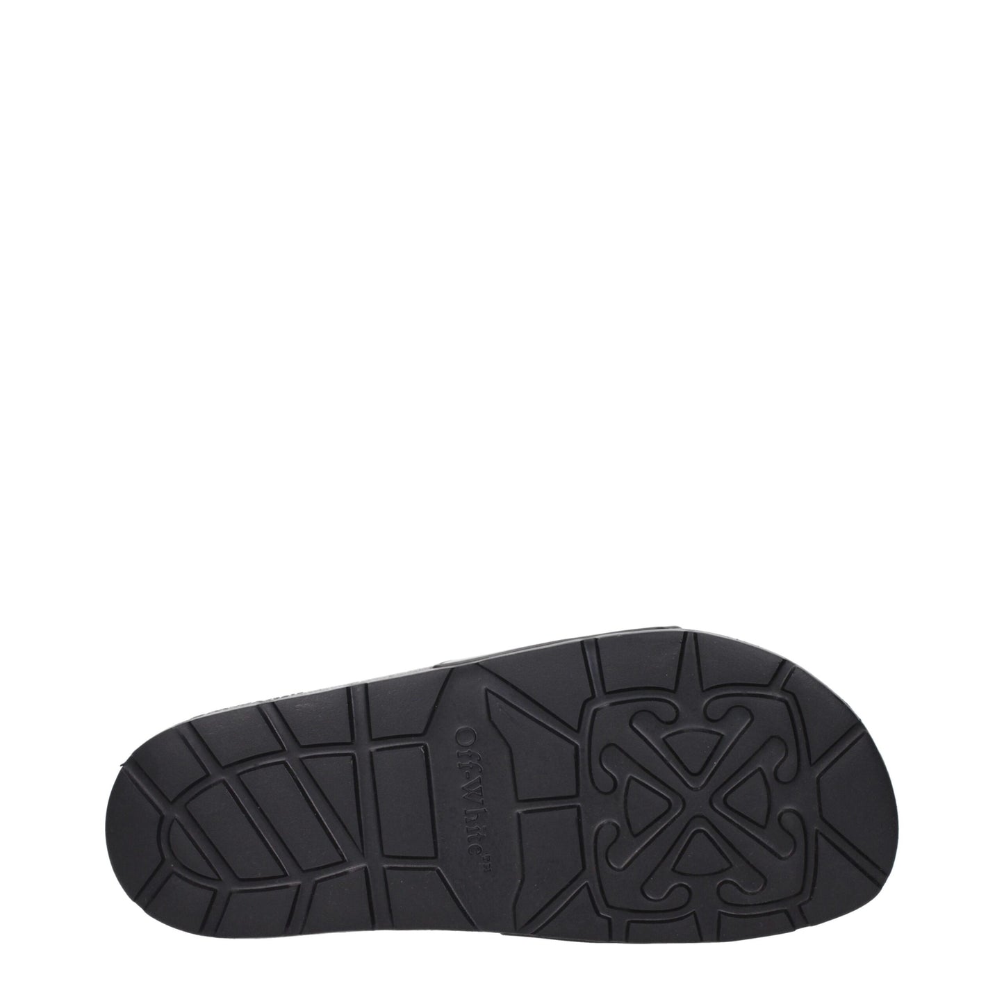 Off-White Black Cotton Slippers Sandals