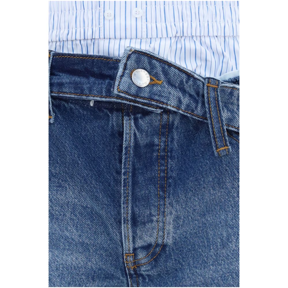 Alexander Wang Blue Denim Shorts