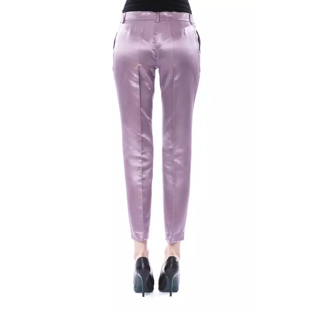 BYBLOS Purple Cotton Women Pants