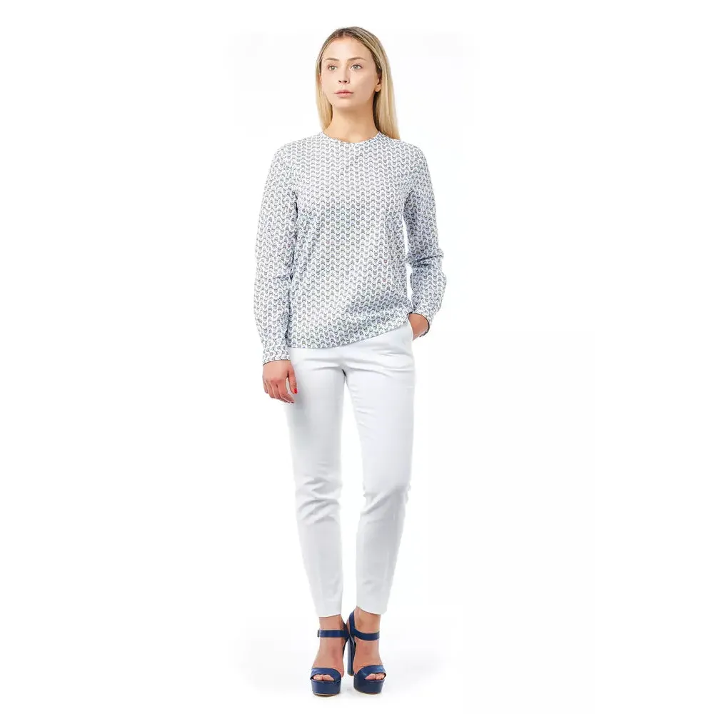 Bagutta White Cotton Women Blouse