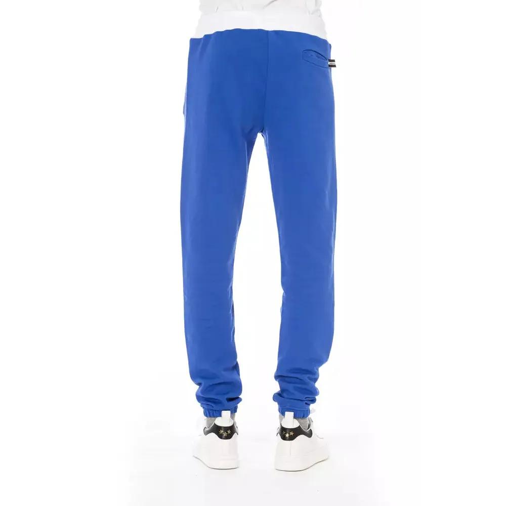 Baldinini Trend Blue Cotton Men's Sport Pant