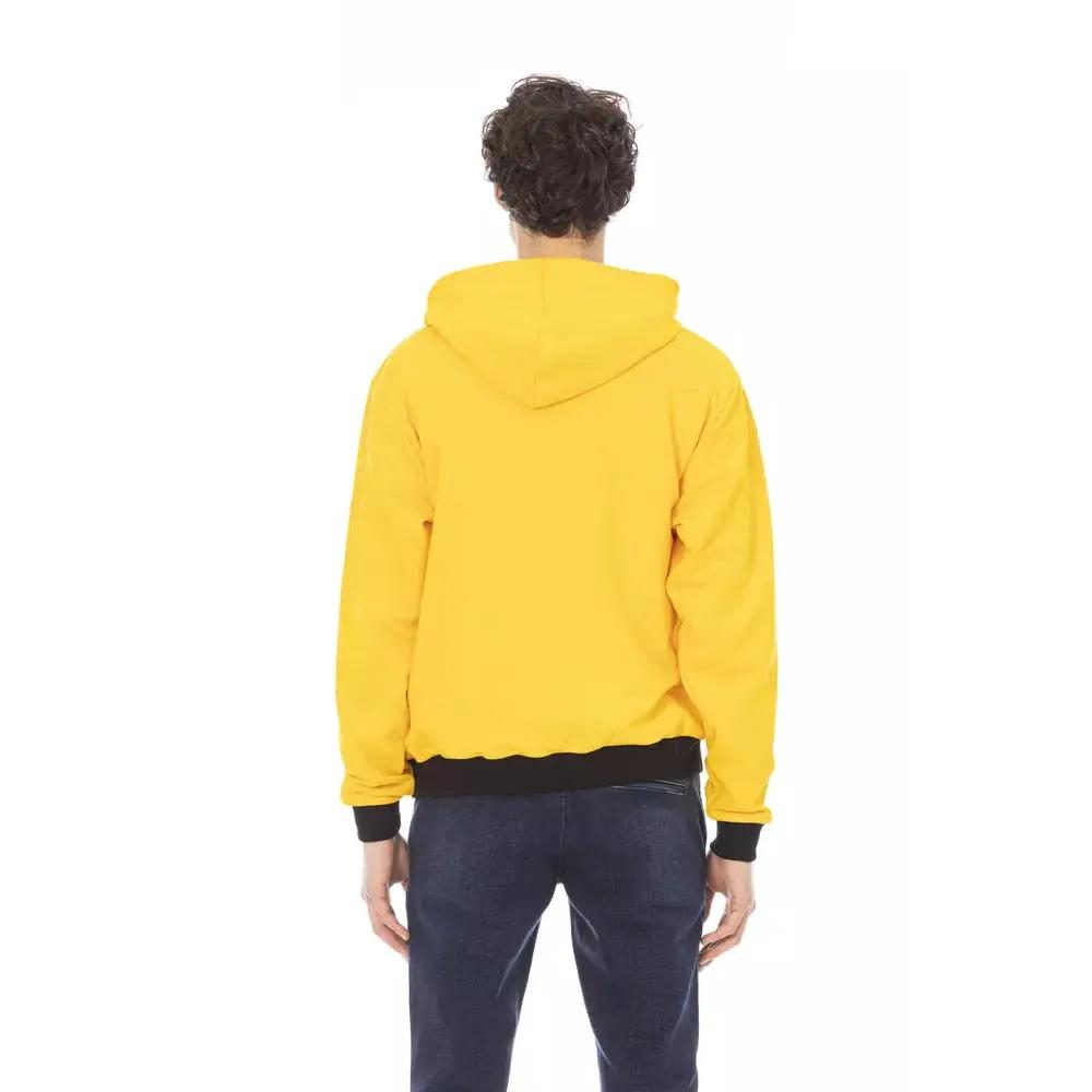 Baldinini Trend Yellow Cotton Men Hoodie
