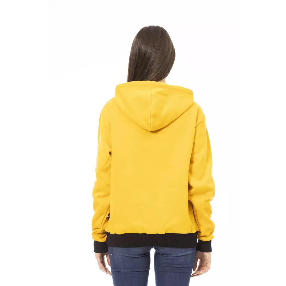 Baldinini Trend Yellow Cotton Women Hoodie
