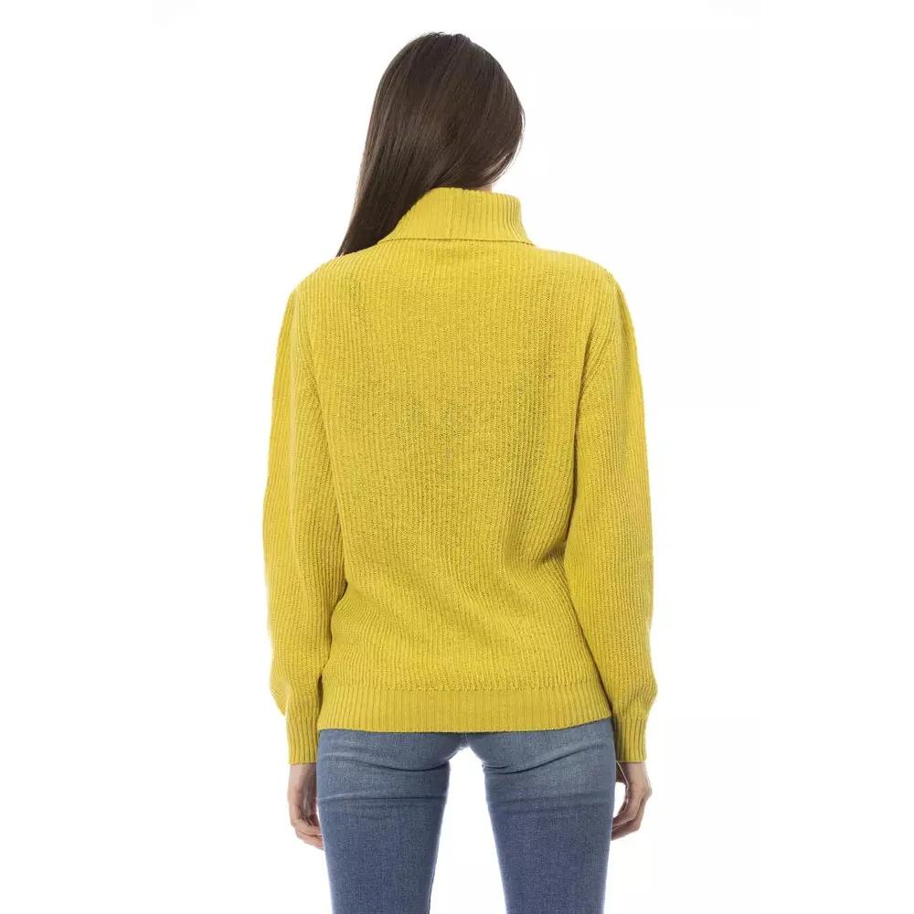 Baldinini Trend Yellow Wool Women Sweater