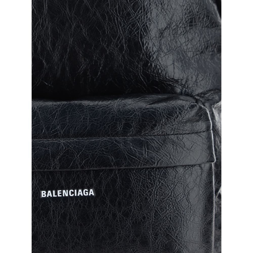 Balenciaga Black Lamb Ovis Aries Aries Backpack