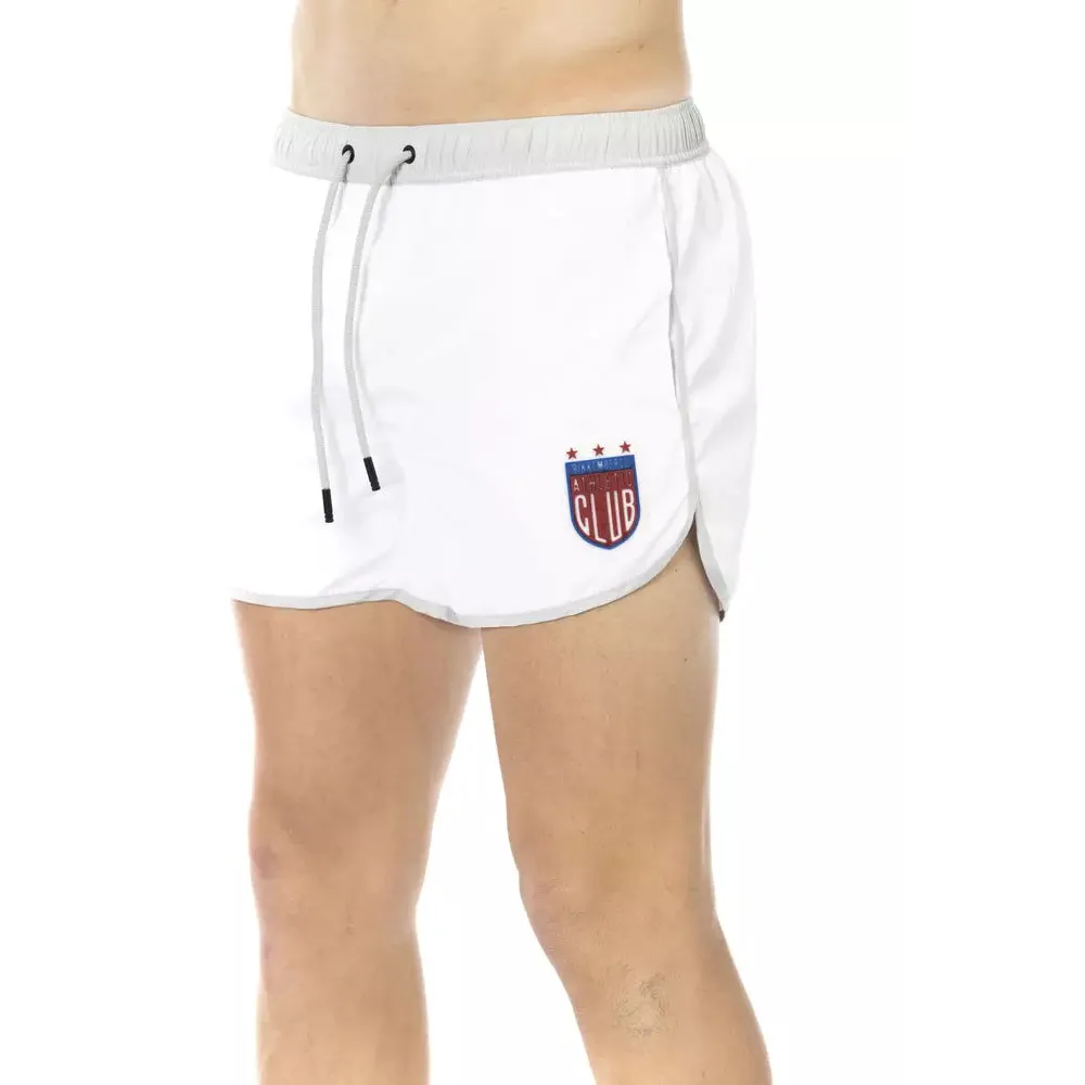 Bikkembergs White Polyester Men's Swim Short