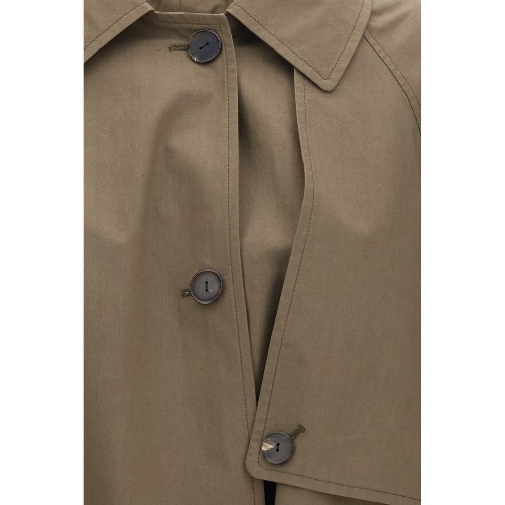 Calvin Klein Bicolor Cotton Trench Coat