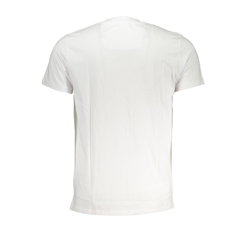 Cavalli Class Bianco Cotton Men T-Shirt