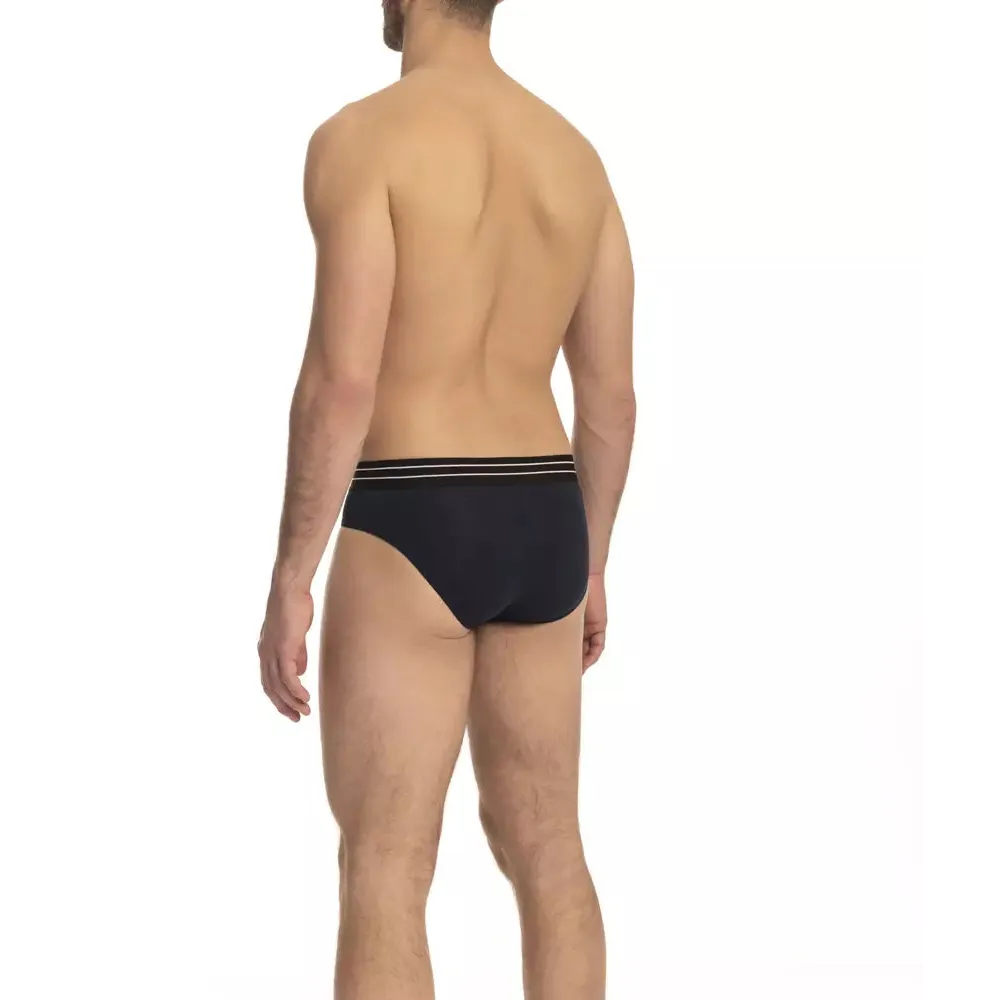 Cavalli Class Blue Cotton Men Underwear Pack