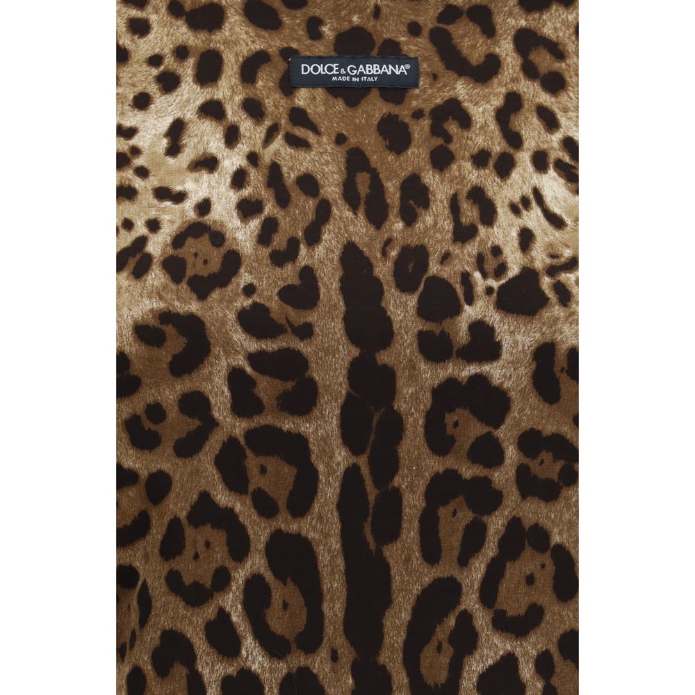 Dolce & Gabbana Beige Cotton T-Shirt
