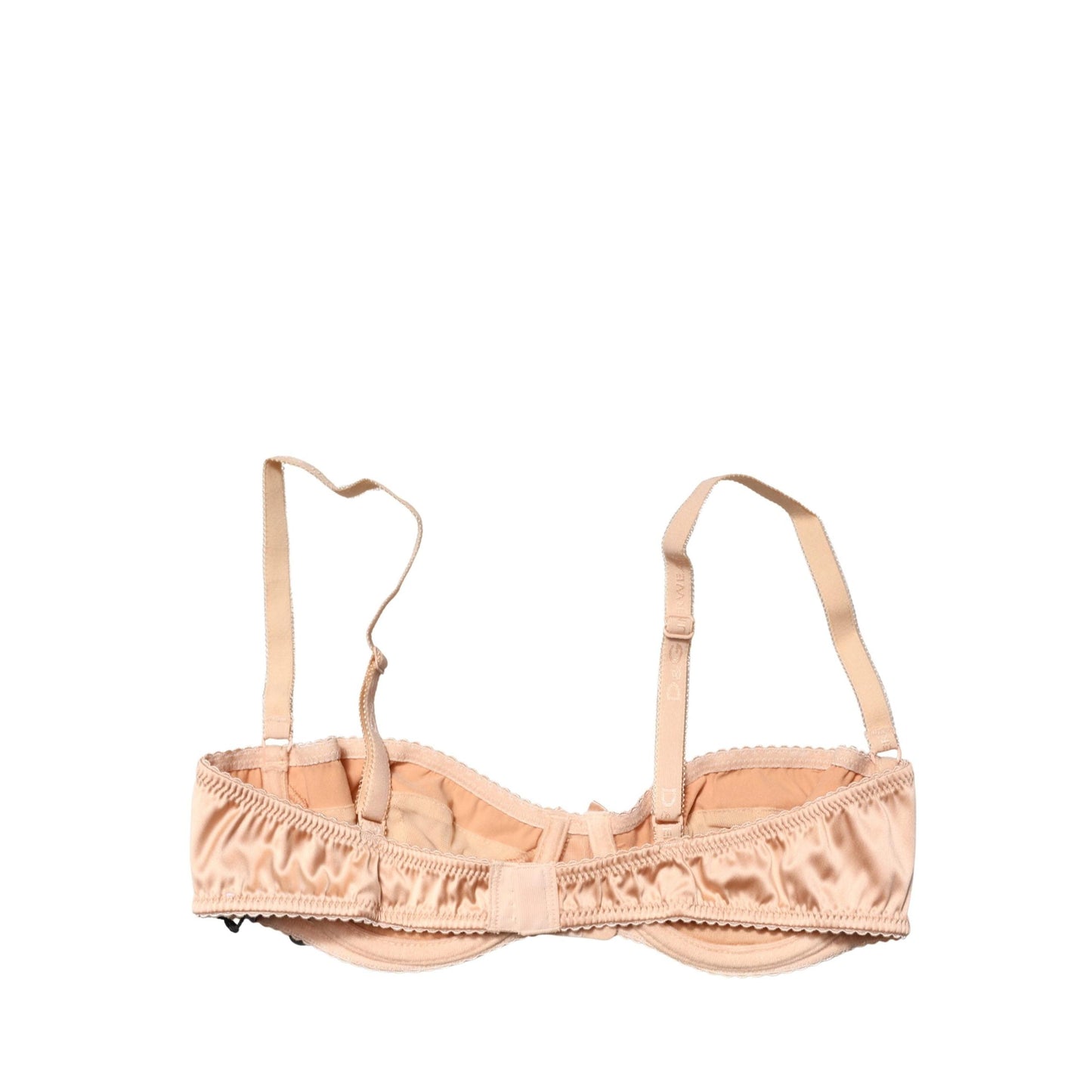 Dolce & Gabbana Beige Semi-Pad Underwire Balconette Bra Underwear