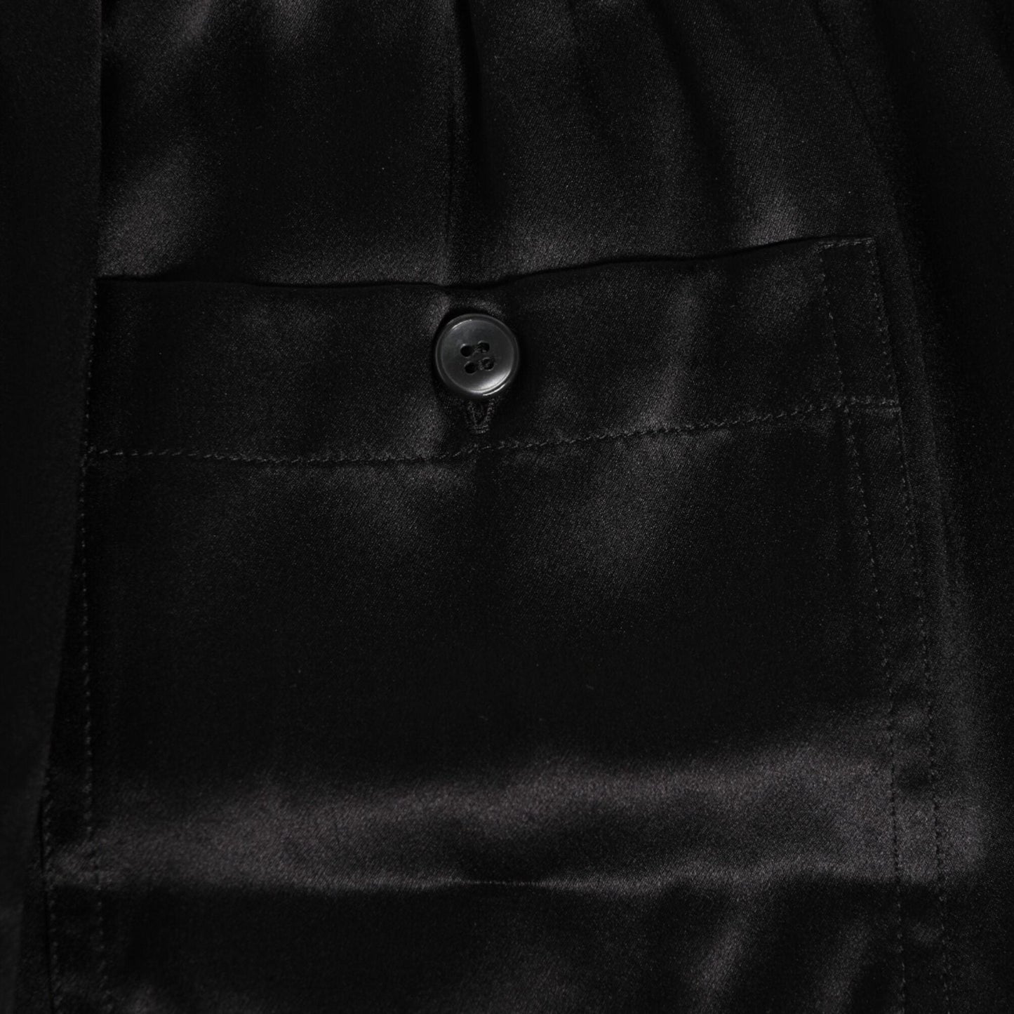 Dolce & Gabbana Black Silk Satin Elastic Men Boxer Short Swimwear