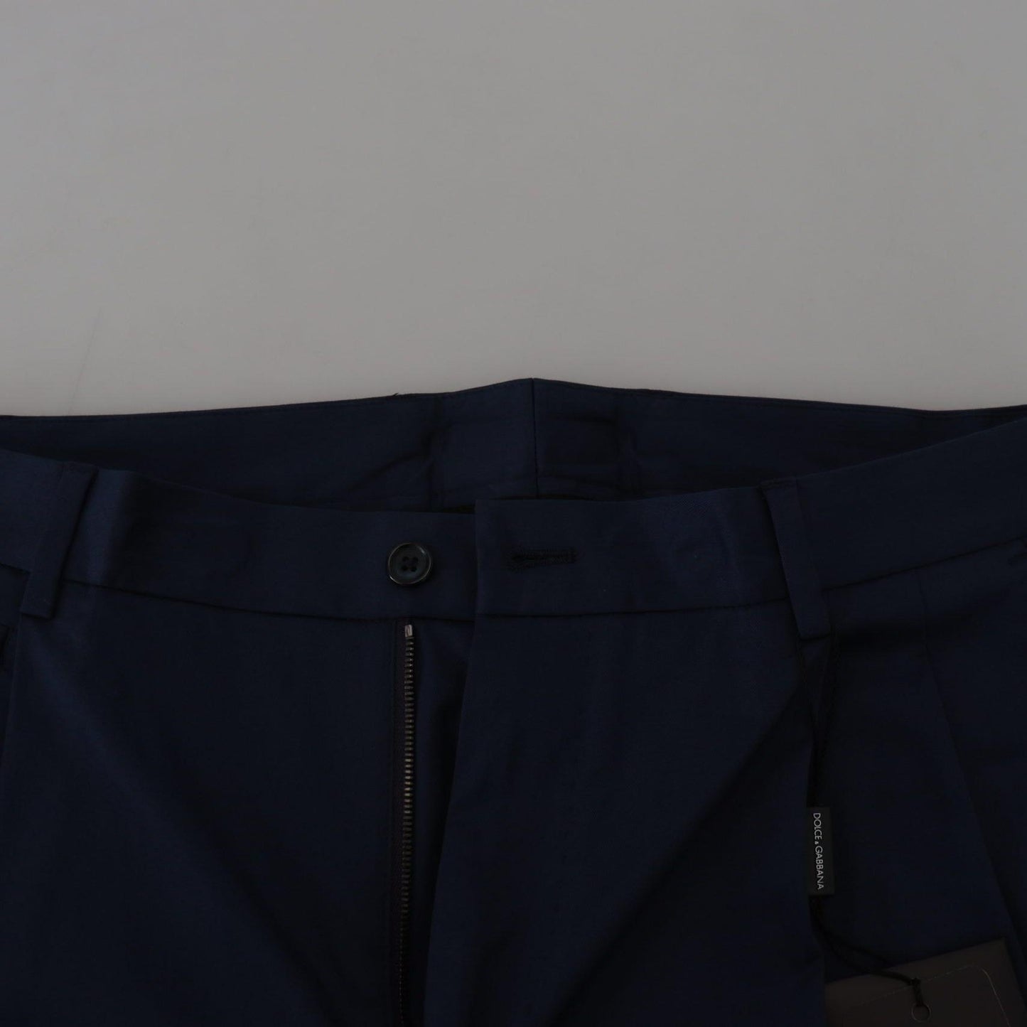 Dolce & Gabbana Blue Chinos Cotton Stretch Casual Shorts
