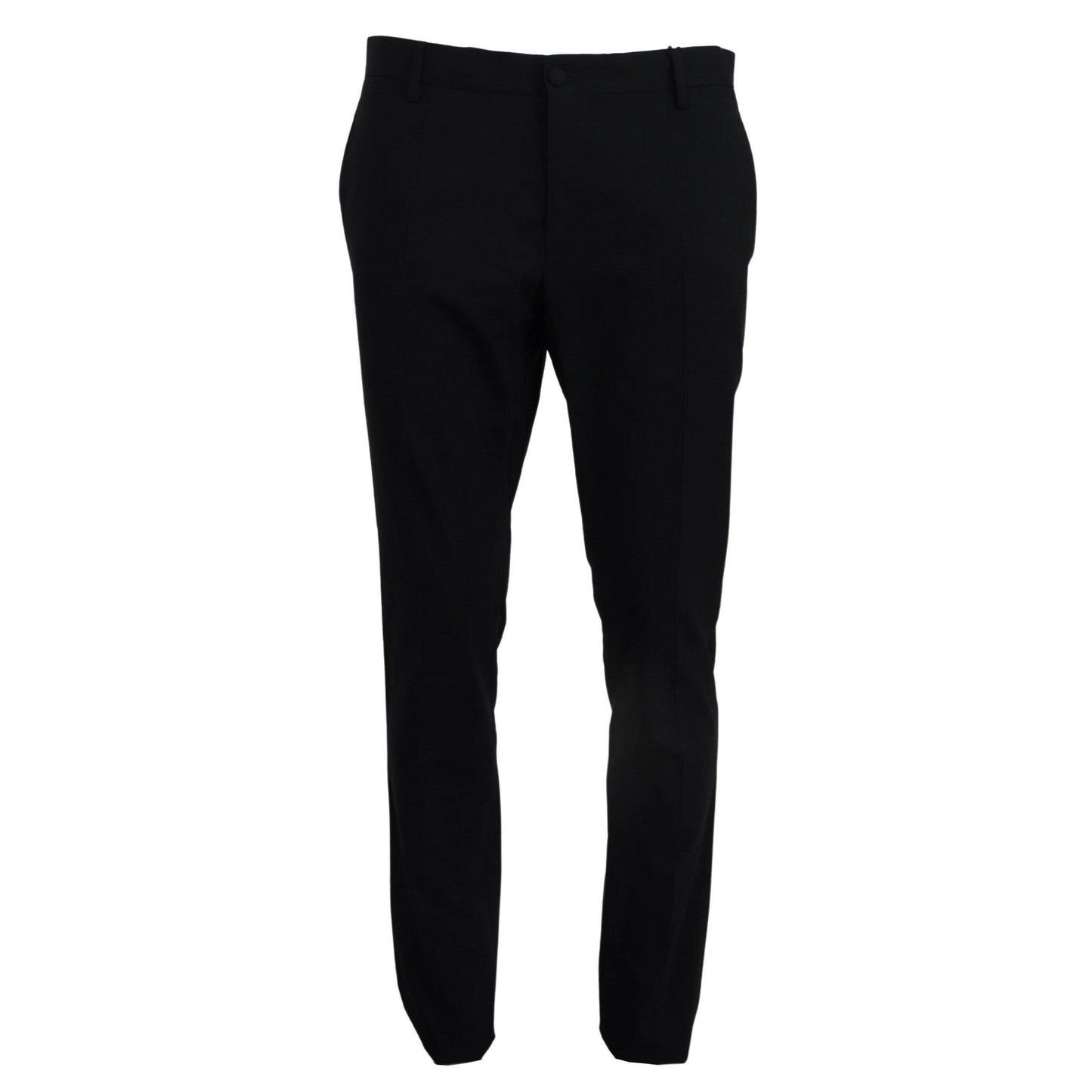 Dolce & Gabbana Blue Wool Stretch Dress Formal Slim Fit Pant