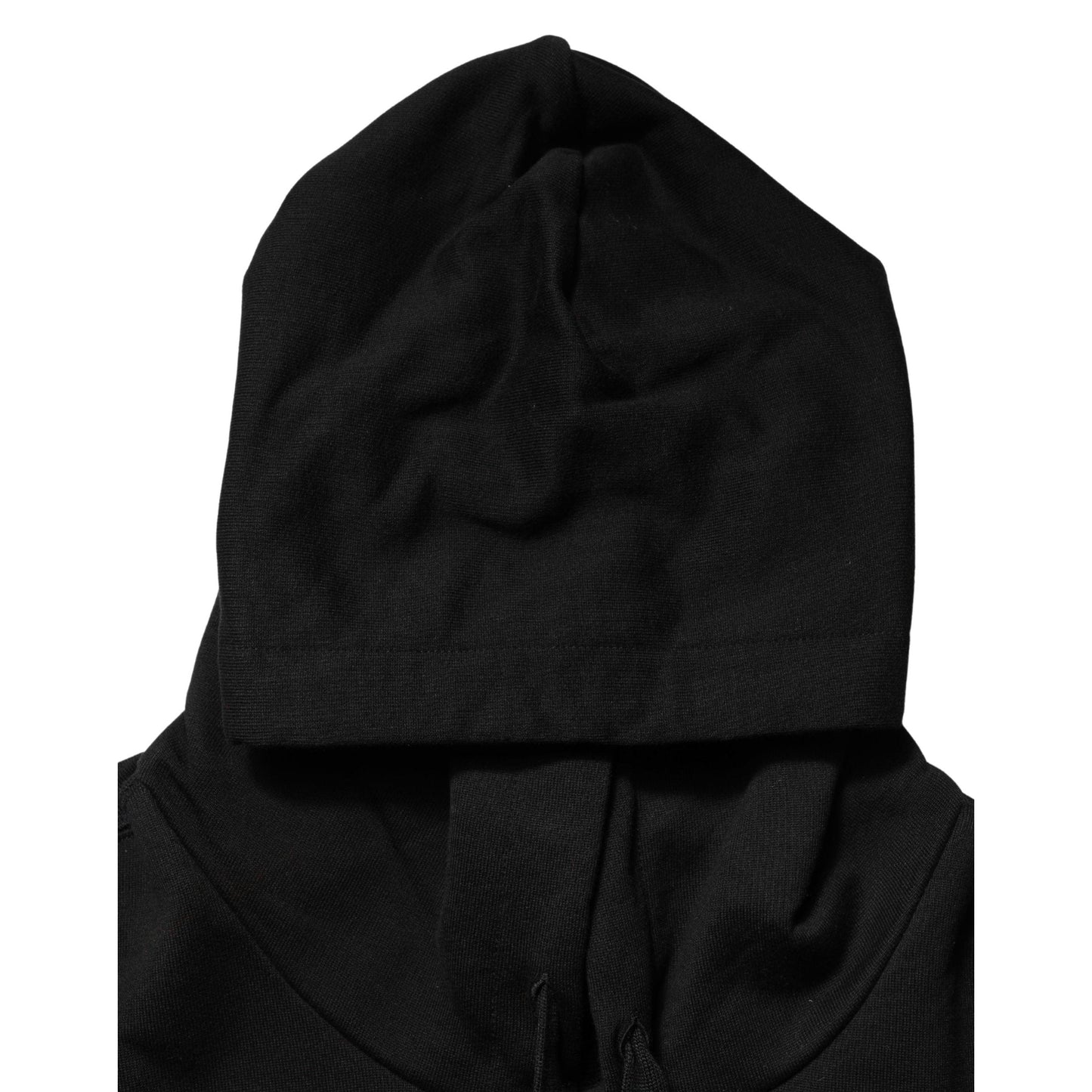 Dolce & Gabbana #dgfamily Black Cotton Hooded Men Sweatshirt Sweater