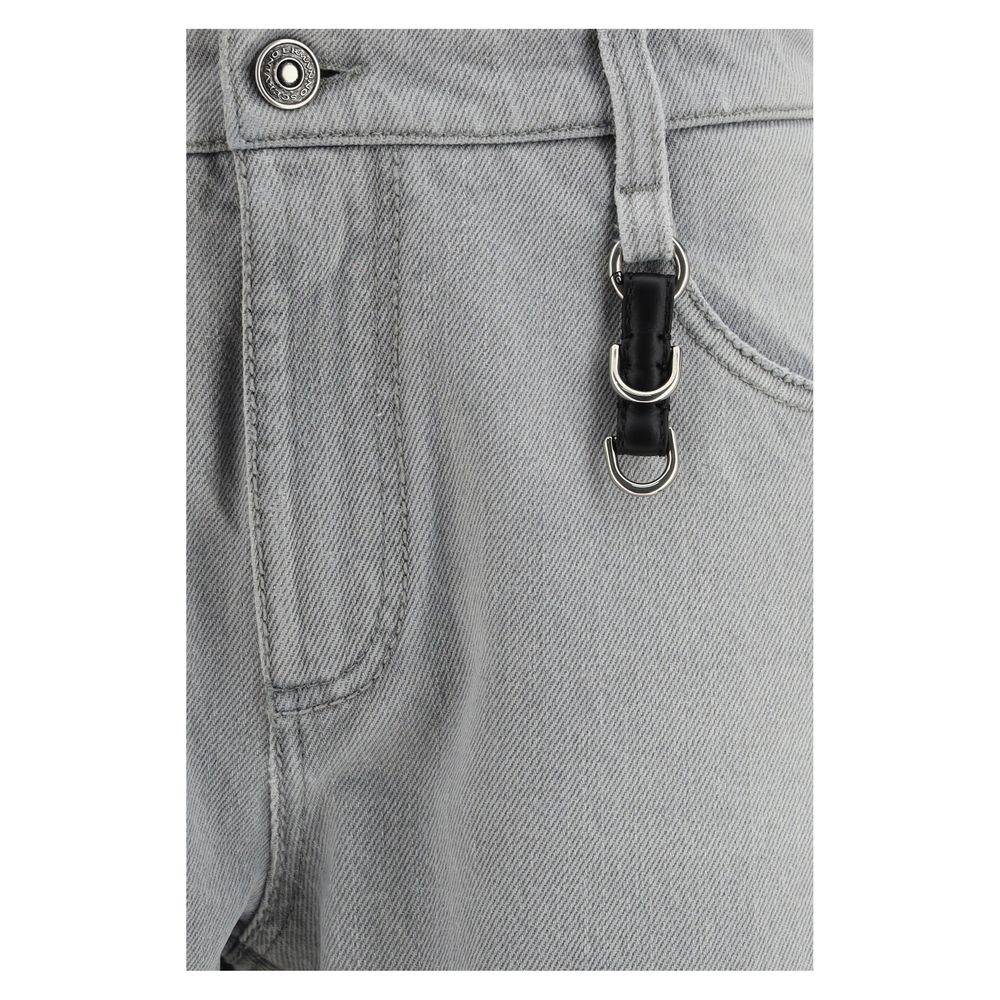 Ermanno Scervino Gray Cotton Boyfriend Jeans
