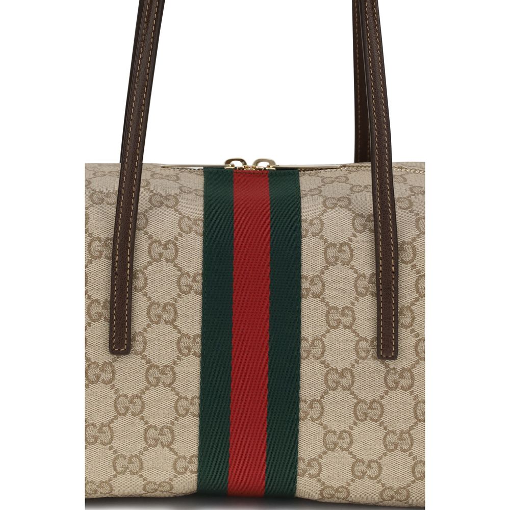 Gucci Beige Cotton Shoulder Bag