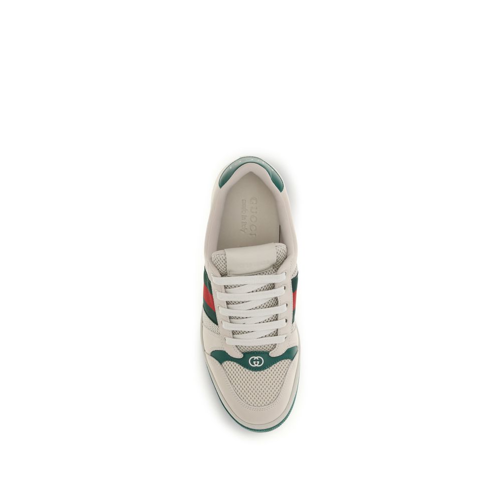 Gucci Beige Fabric Low Top Sneakers
