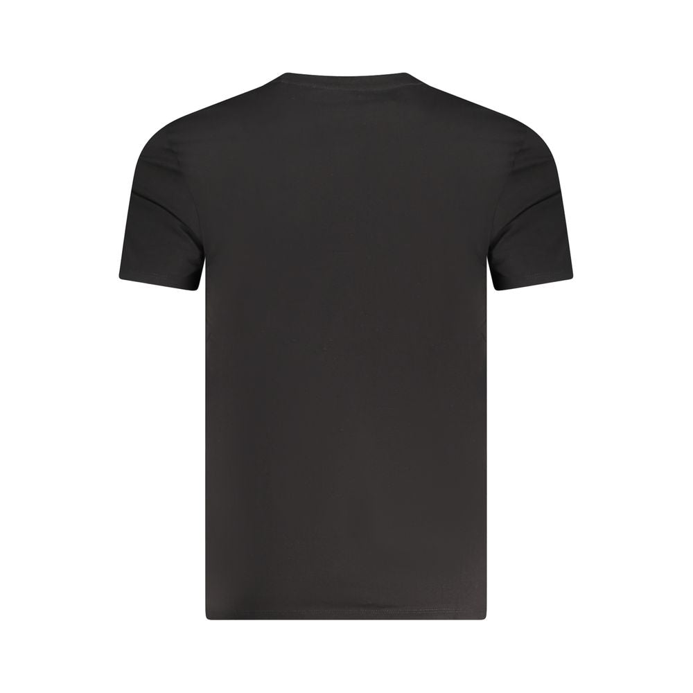 Guess Jeans Black Cotton Mens T-Shirt
