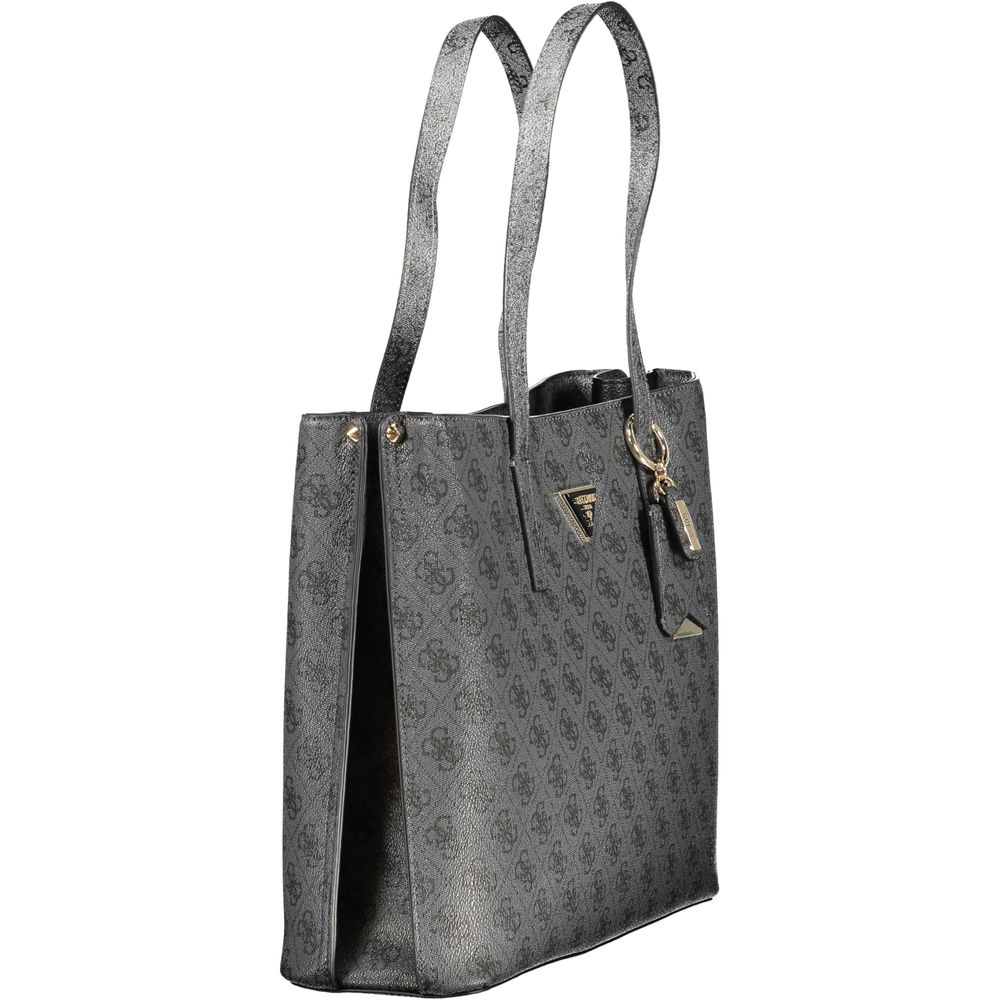 Guess Jeans Nero Poliuretano Womens Handbag