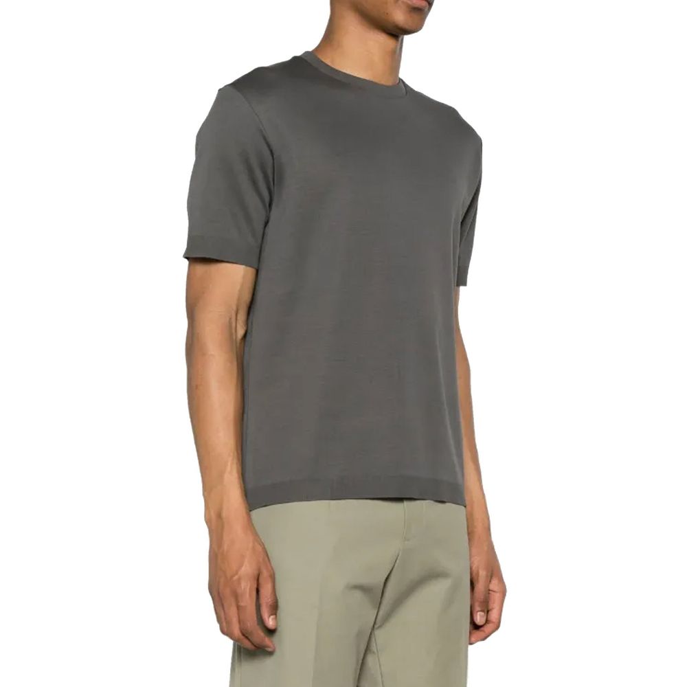 Herno Gray Cotton T-Shirt