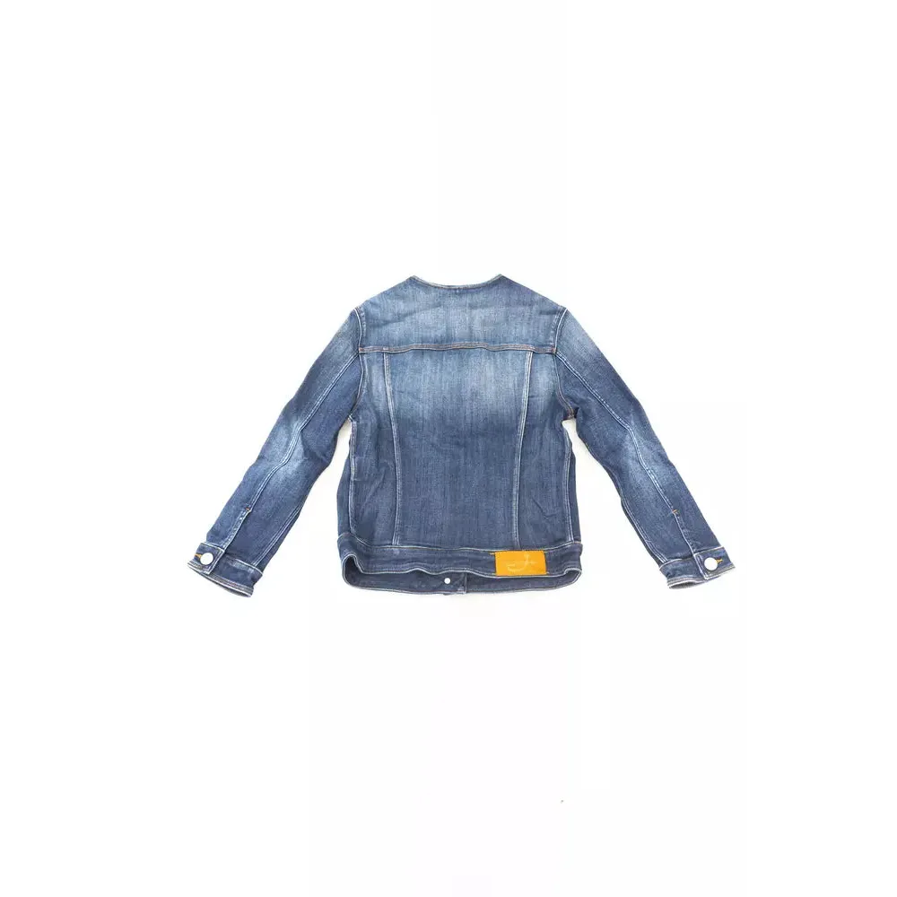 Jacob Cohen Blue Cotton Women Jacket
