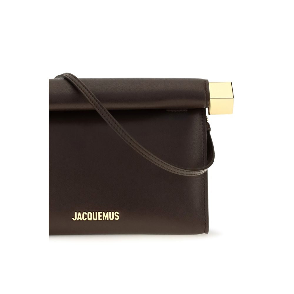 Jacquemus Brown Lamb Ovis Aries Aries Clutch Bag