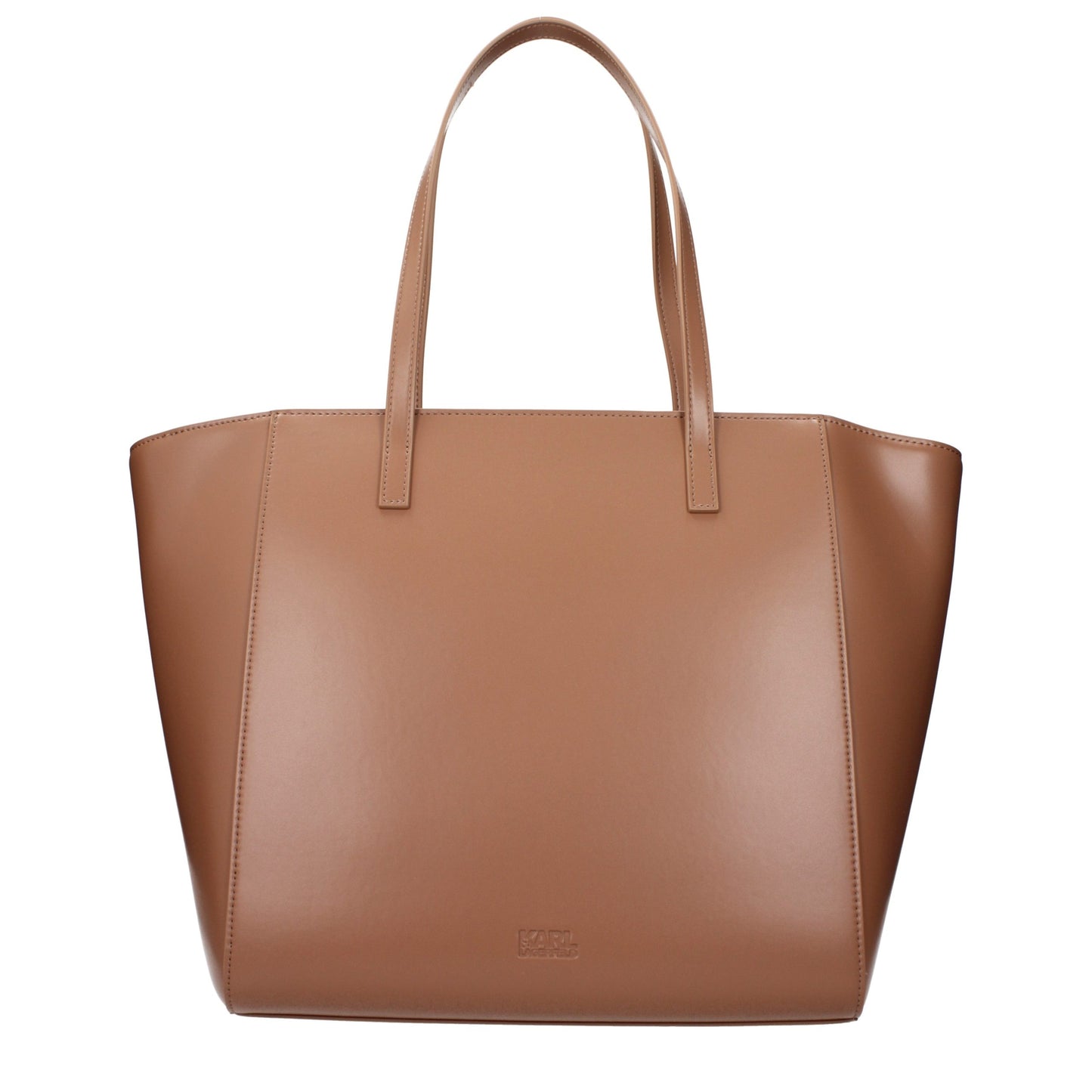 Karl Lagerfeld Brown Polyethylene Shoulder Bag