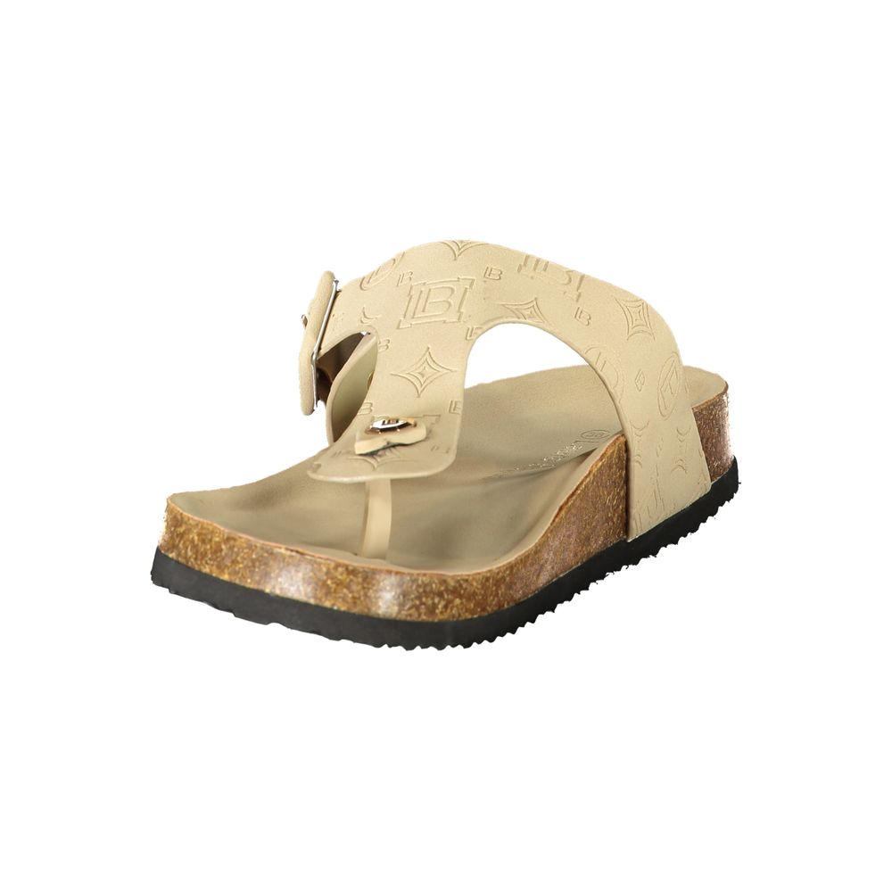 Laura Biagiotti Beige Polyethylene Flip-Flop Sandals