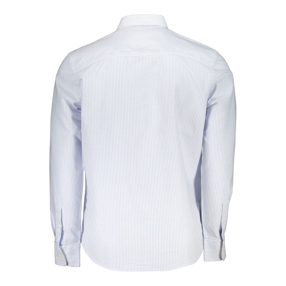 North Sails Azzurro Cotton Men Shirt with Long Sleeves and Button-Down Collar