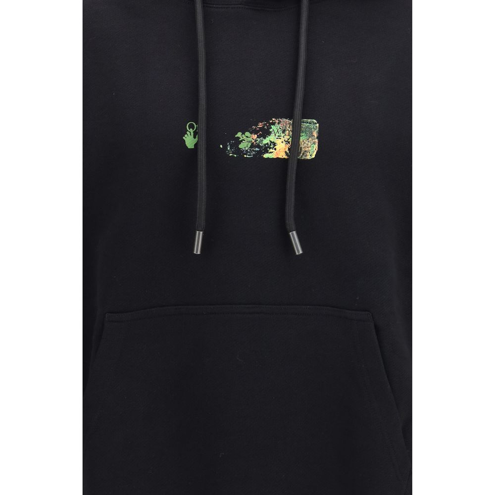 Off-White Black Cotton Sweatshirt