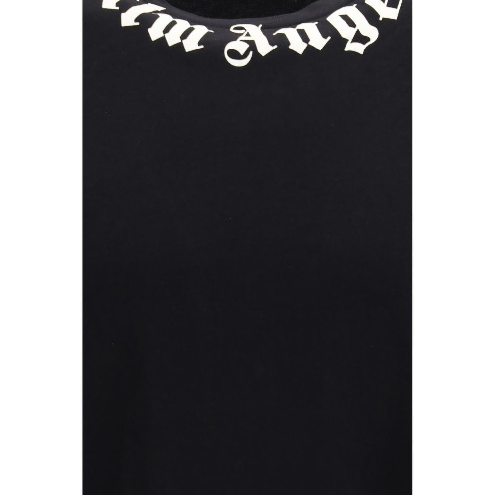 Palm Angels Black Cotton T-Shirt