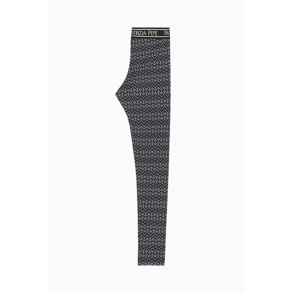 Patrizia Pepe Black Polyester Leggings
