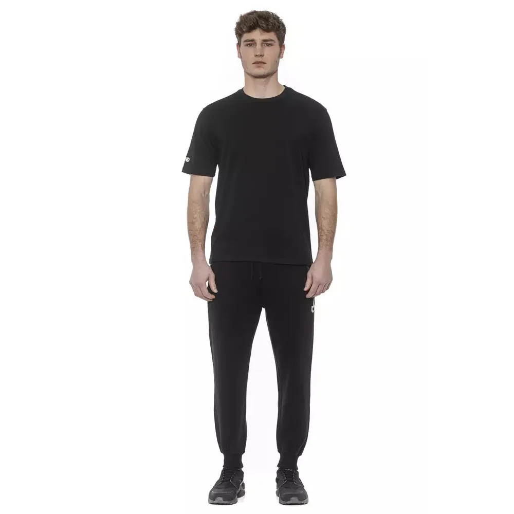 Tond Black Cotton Men T-Shirt