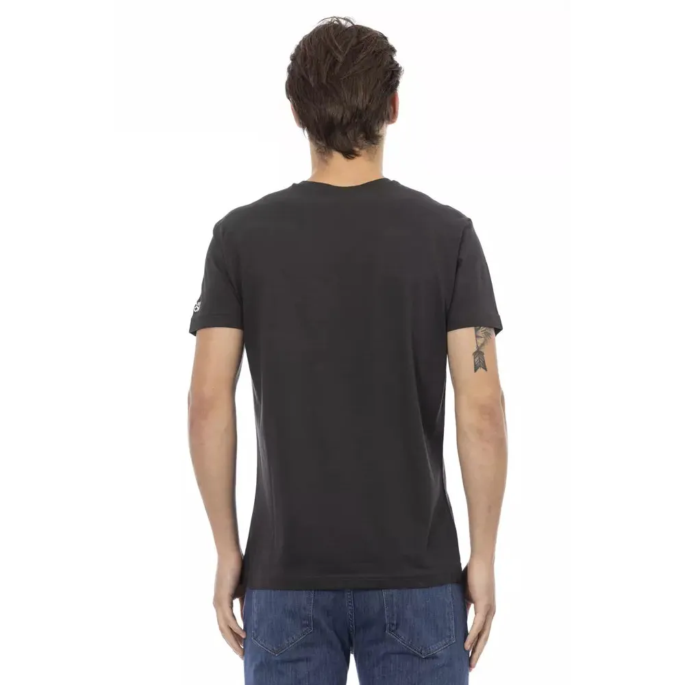 Trussardi Action Black Cotton Men's T-Shirt
