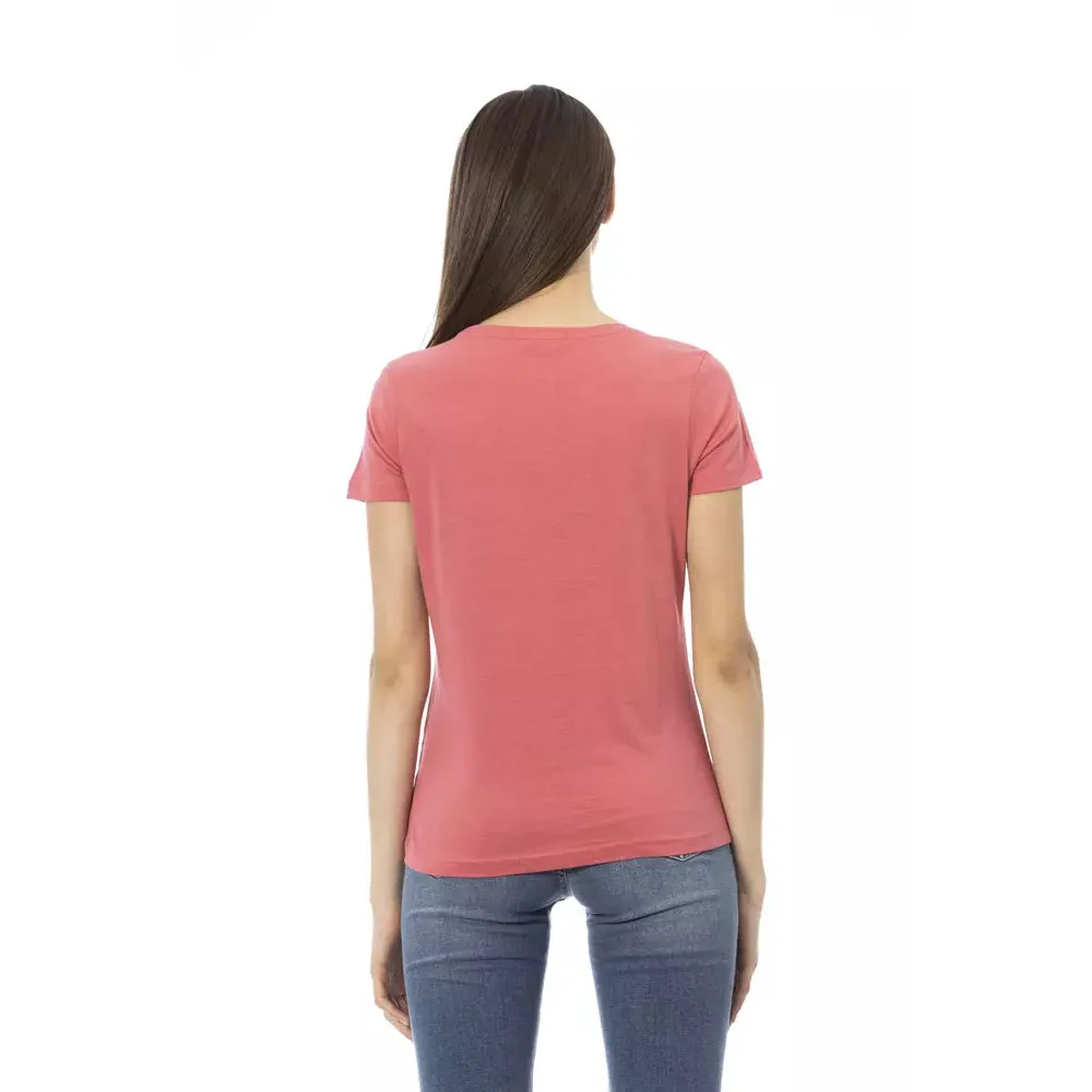 Trussardi Action Fuchsia Cotton Tops & T-Shirt