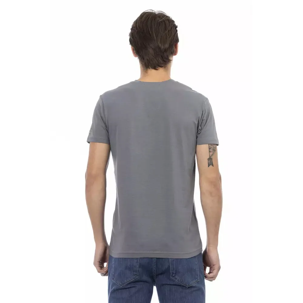 Trussardi Action Gray Cotton Men's T-Shirt