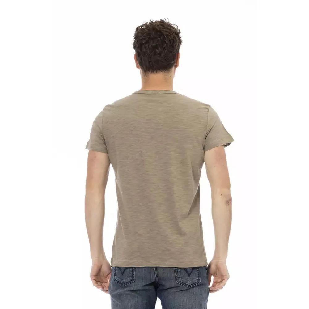 Trussardi Action "Green Cotton Men T-Shirt"