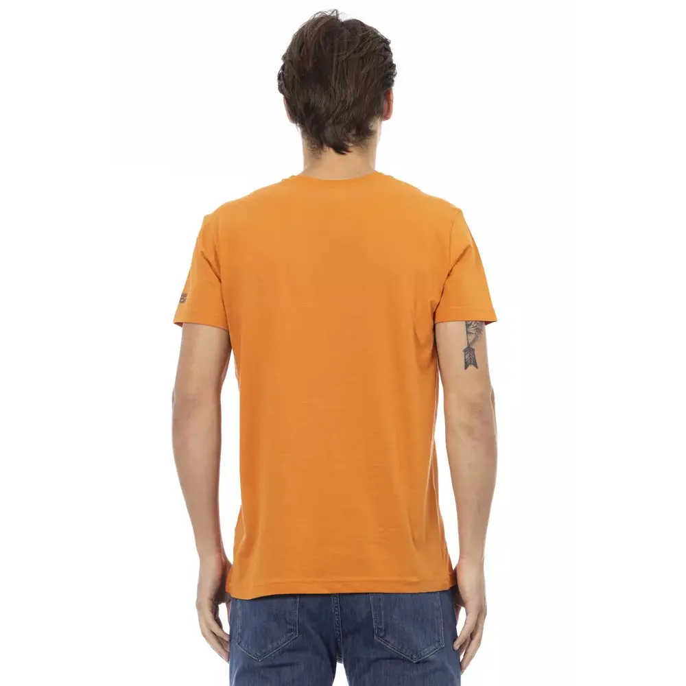 Trussardi Action Orange Cotton Men T-Shirt
