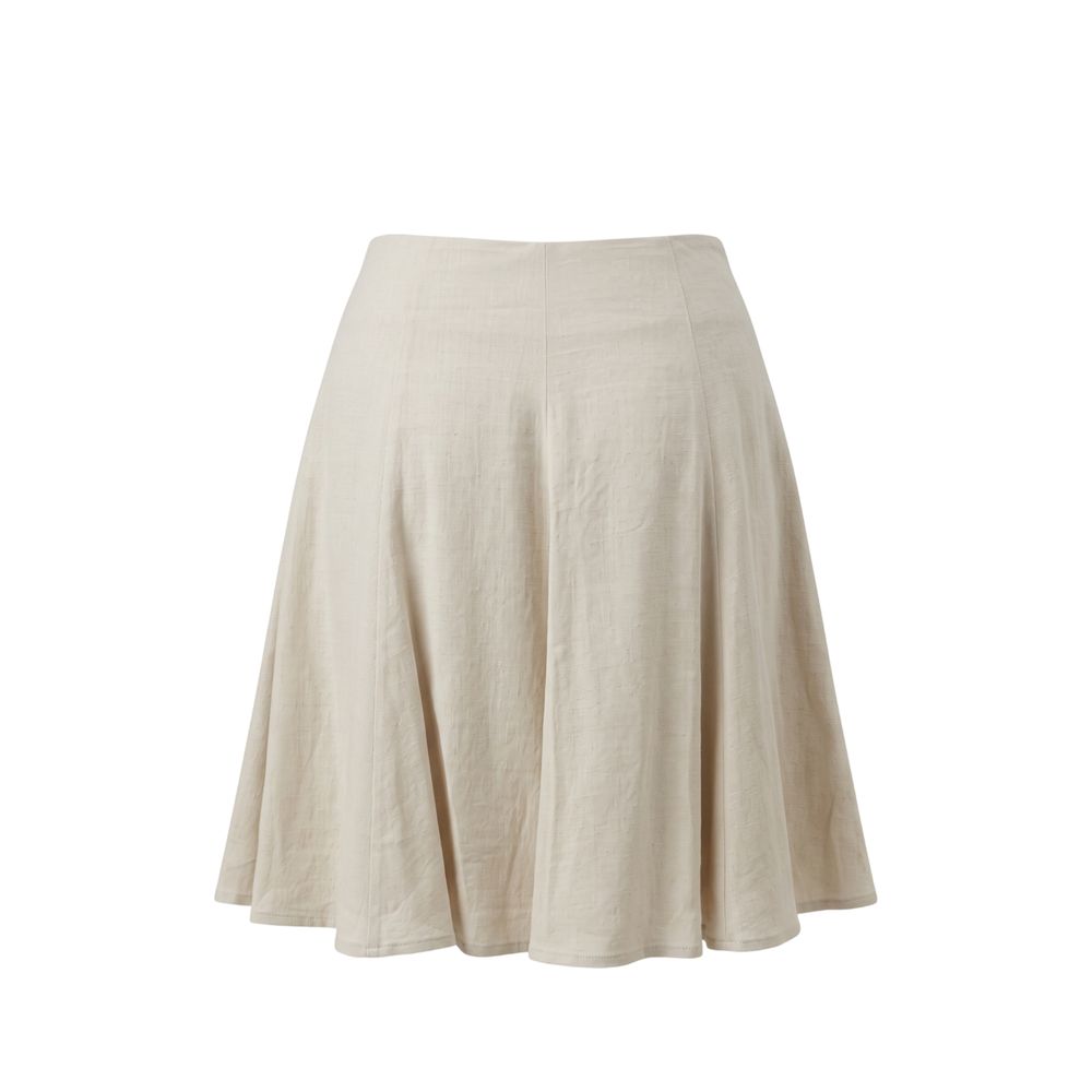 Trussardi Jeans Beige Viscose Women Skirt