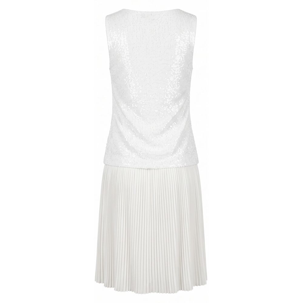 Trussardi Jeans White Polyester Women Dress