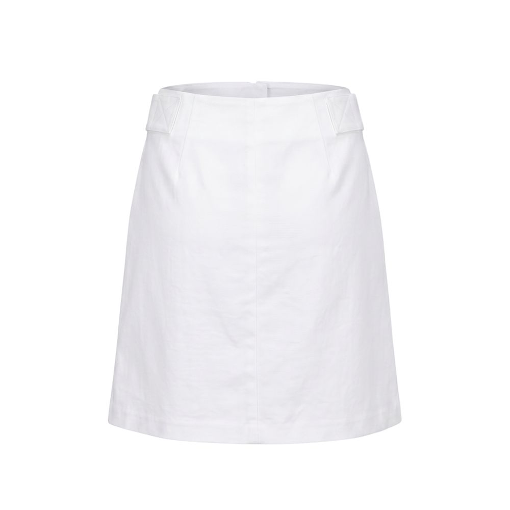 Trussardi Jeans White Viscose Women Skirt