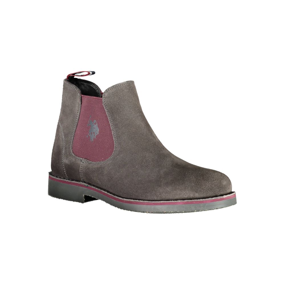 U.S. POLO ASSN. Gray Leather Men's Boot