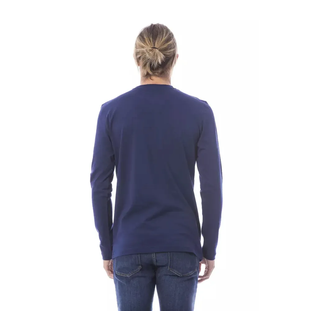 Verri Blue Cotton Men T-Shirt