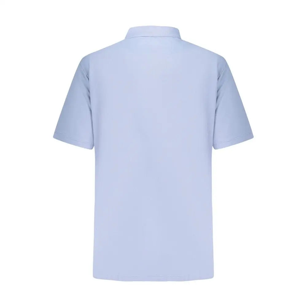 Timberland Azzurro Cotton polo shirt i lyseblå bomuld, kortærmet